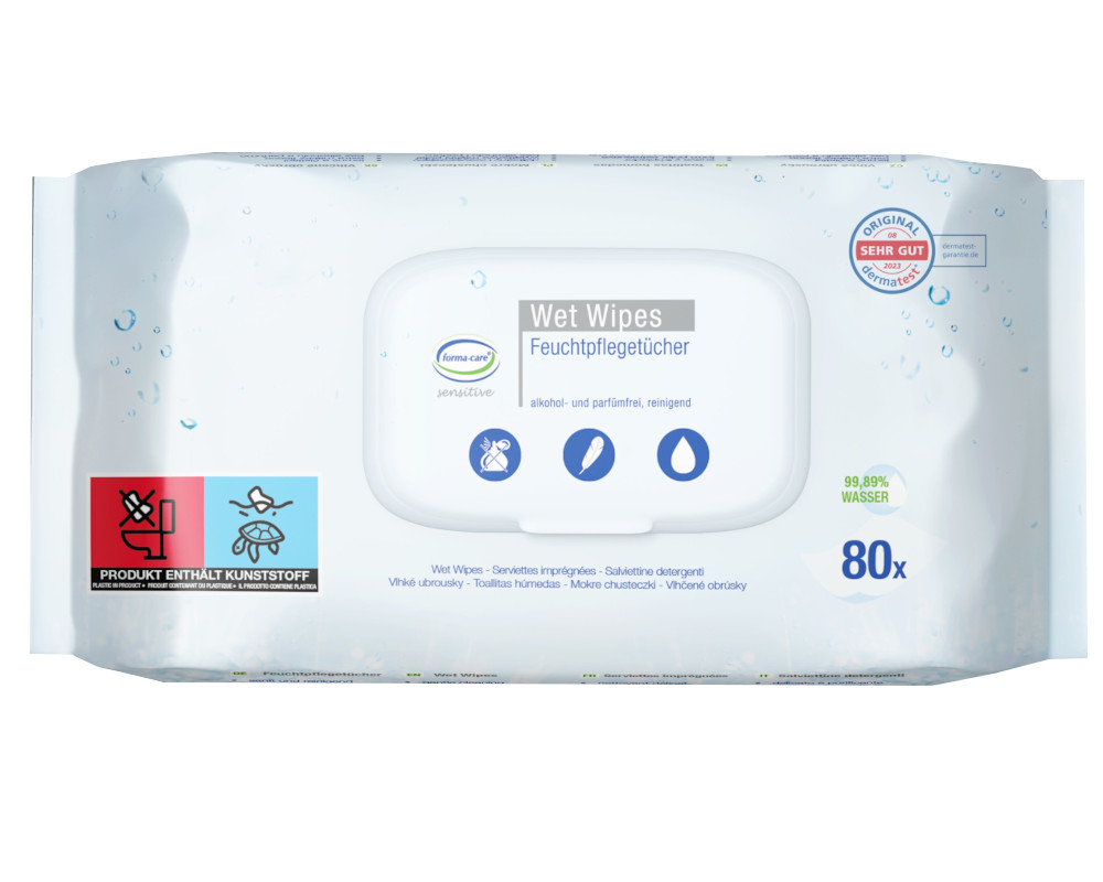 forma-care sensitive Wet Wipes Feuchtpflegetücher, 12 x 80 Stück