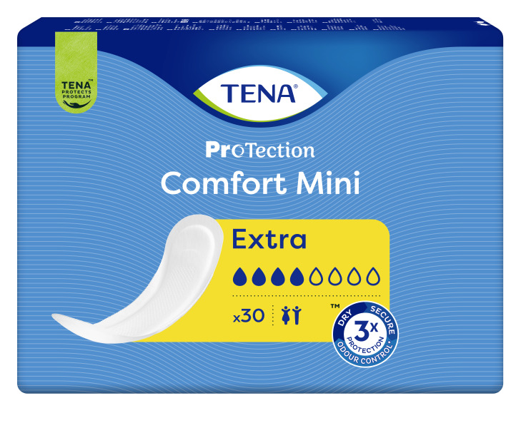 Abbildung eines Beutels der Einlage Tena  Confort Mini, Saugstärke Extra