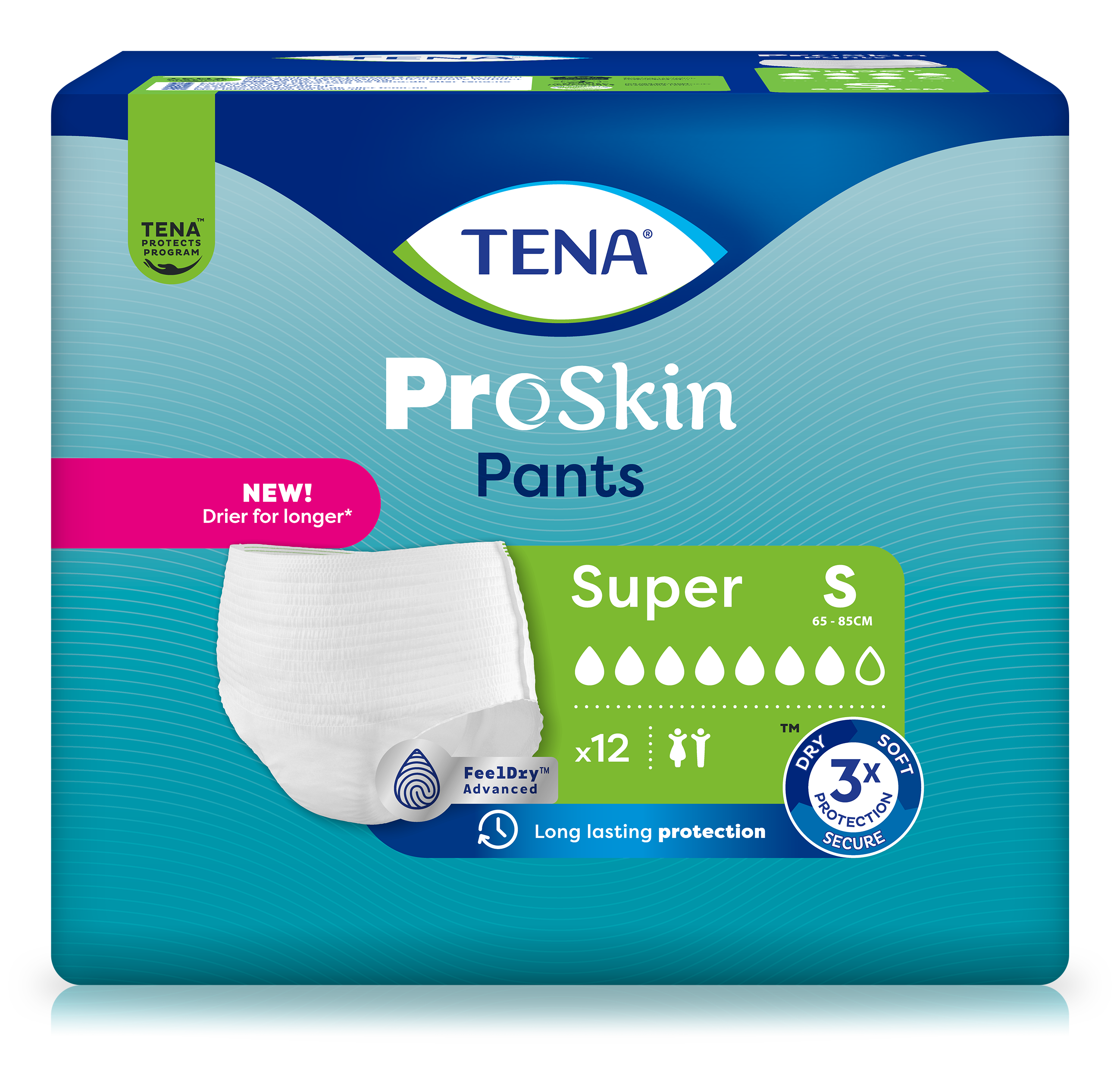 TENA ProSkin Pants Super, Größe S, 4 x 12 Stück