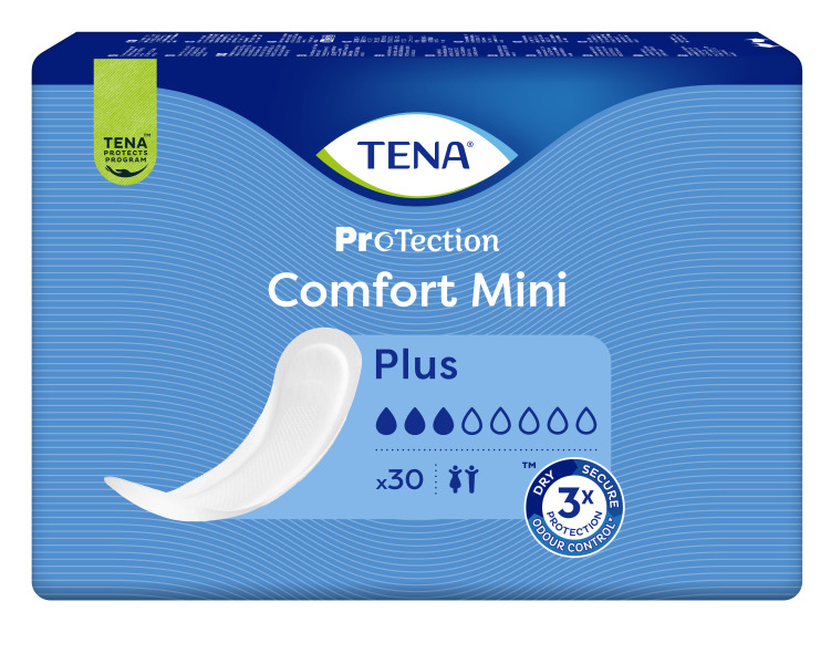 Abbildung eines Beutels der Einlage Tena Comfort Mini , Saugstärke Plus