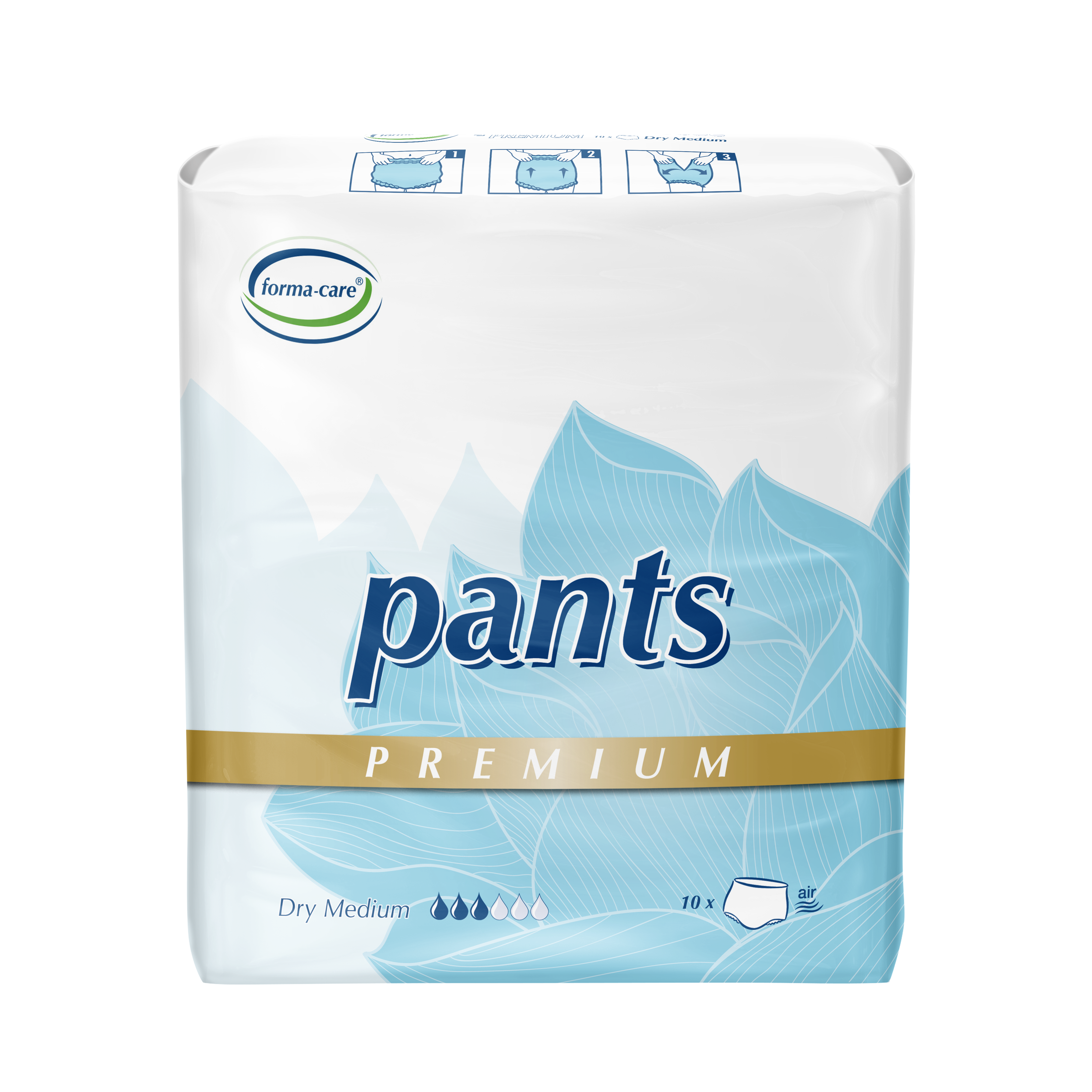 Abbildung eines Beutels forma-care Premium Pants Größe M
