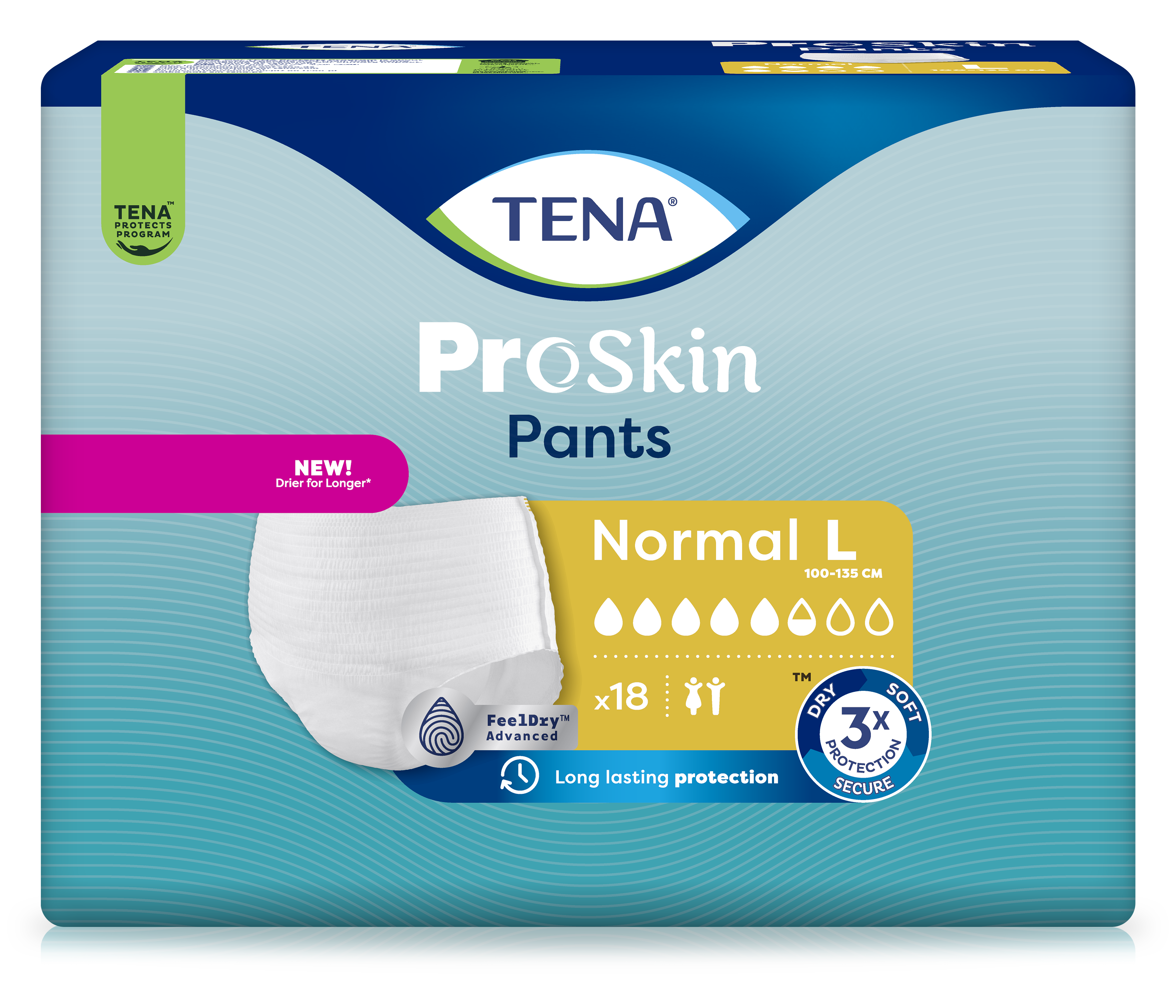 TENA ProSkin Pants Normal, Größe L, 4 x 18 Stück