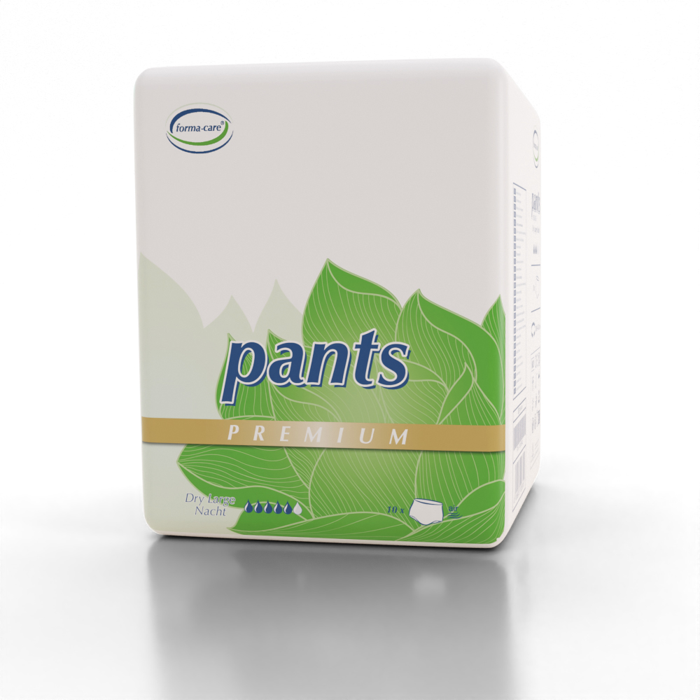Abbildung eines Beutels forma-care Premium Pants Größe L Nacht
