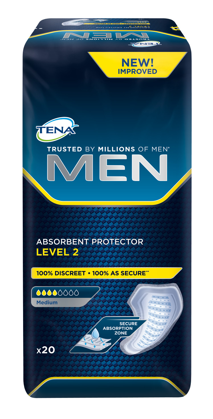 Abbildung eines Beutel der Herrenvorlage Tena Men Active Fit, Saugstärke Level 2