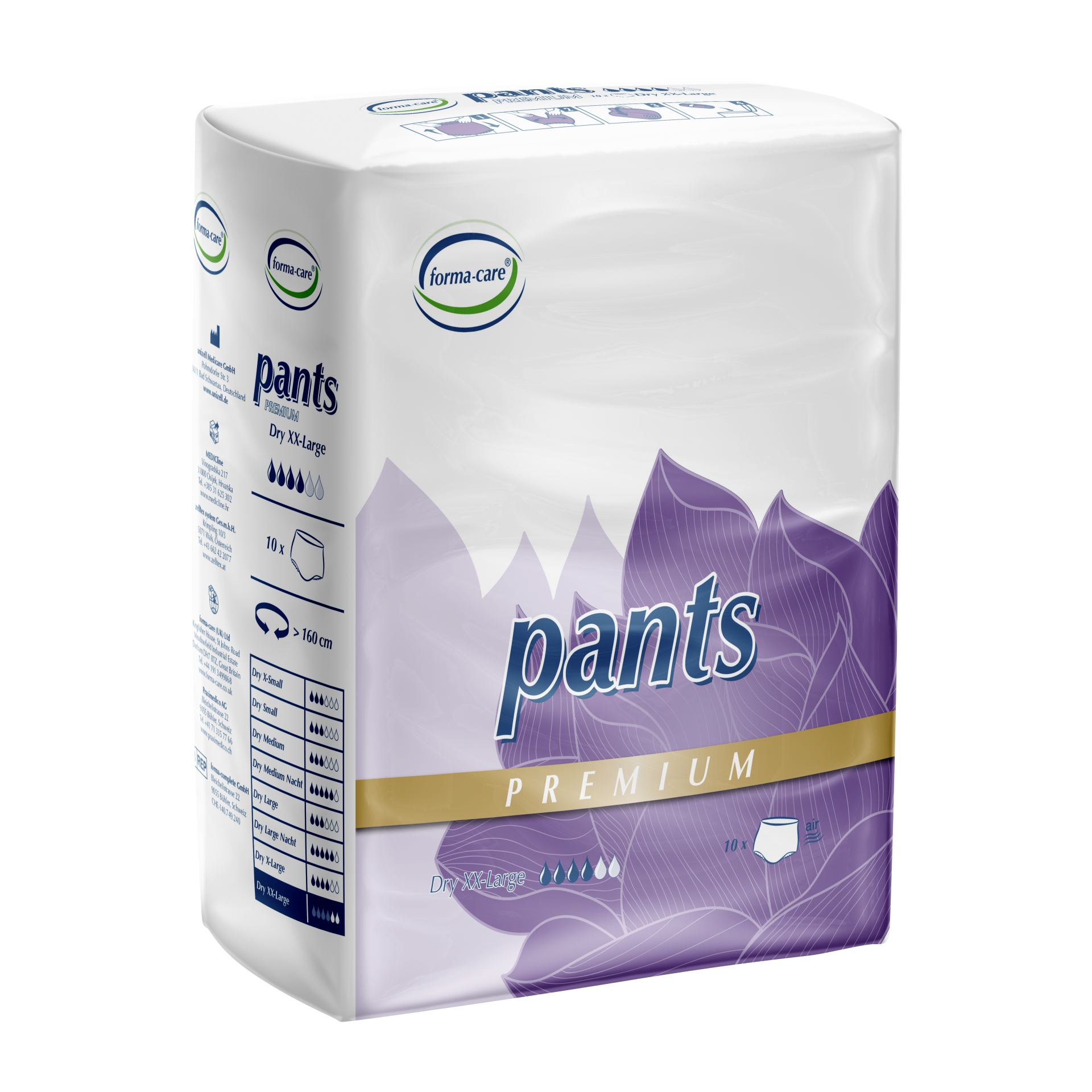 forma-care pants premium dry, XXL, 80 Stück